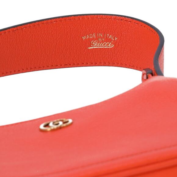 GUCCI Aphrodite Mini Shoulder Bag Handbag 739076 Orange Leather - Picture 4 of 7